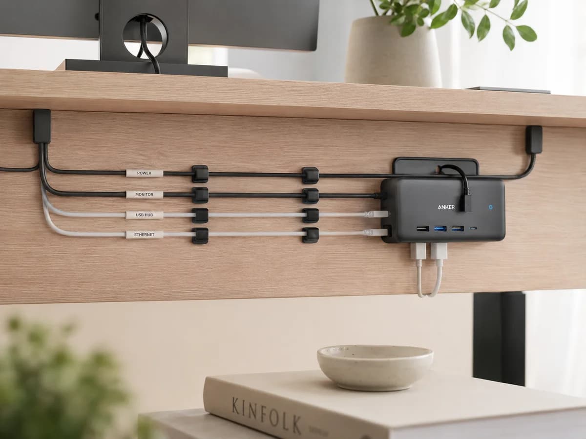 Home office shelving with files and documents organized by category in a São Paulo apartment